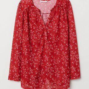 H&M V-Neck Draping Top